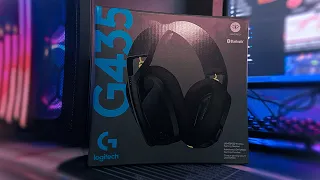 LOGITECH G435 / РАСПАКОВКА И НЕБОЛЬШОЙ ОБЗОР БЕСПРОВОДНЫХ НАУШНИКОВ