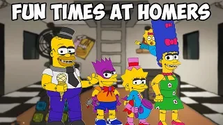 BART AND LISA DON'T PLAY NICE | FUN TIMES AT HOMER'S | FNAF 1 MEETS THE SIMPSONS - NIGHT 1