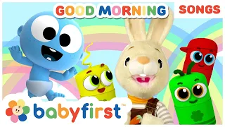 Good Morning Song with Color Crew | Daily Routine Songs & Nursery Rhymes for Kids | BabyFirst TV