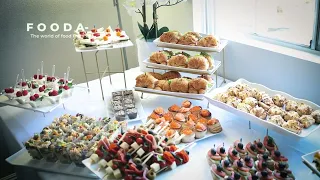 Wedding Appetizer Buffet Table #084 | catering food ideas | finger food ideas for party