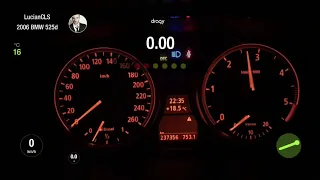 Bmw E60 525d  stage 3  260hp  600nm acceleration 0-100km