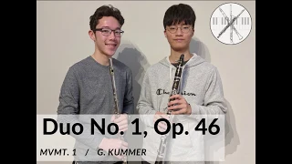 Duo No. 1, Op. 46 for Flute and Clarinet, by G. Kummer