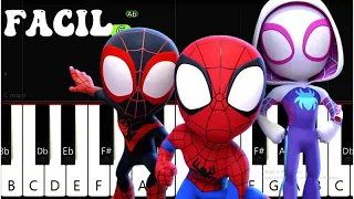 Marvel's Spidey and His Amazing Friends - Theme Song - Piano Tutorial