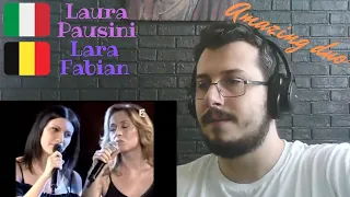 Lara Fabian & Laura Pausini - La Solitudine (Live) REACTION