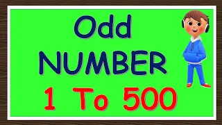 Odd Numbers 1 To 500 | Odd Numerals 1 To 500 | 1 To 500 Odd Numbers | Odd Number 1 To 500