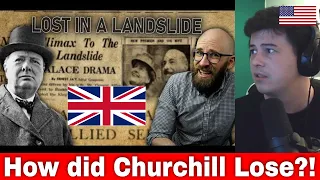 American Reacts How Did Winston Churchill Lose the Election Following Germany's Defeat
