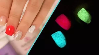Grant Gets Glow In The Dark Acrylic Nails