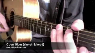C Jam Blues easy guitar tutorial