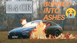 Mercedes-AMG GT 63S Burned to Ashes | 2.4 Crore Burning Mercedes-AMG GT 63S Car