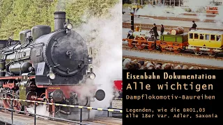 Eisenbahn Dokumentation: Alle wichtigen Dampflokomotiv-Baureihen