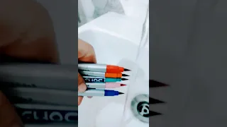 what if I put my brush pen in water, watch till and 🌈 🤩