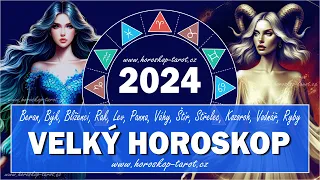 Velký Roční Horoskop 2024 | Výklad pro 12 Znamení Zvěrokruhu od Veštkyně | Láska, Zdraví, Peníze...