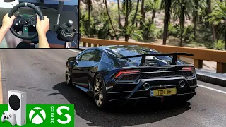 Forza Horizon 5 (Xbox Series S) Lamborghini Hurancán Performante | Steering Wheel Gameplay