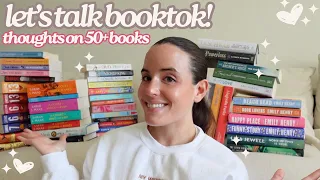 my opinions on 50+ popular tiktok (booktok) books! 💭📱💖