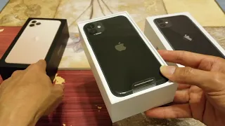 Unboxing Latest Apple iPhone 11 Black & iPhone 11 Pro Midnight Green!