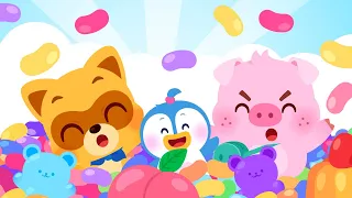 Gummy Candies Party🍬😋| Kids Songs & Nursery Rhymes | Food Song for Kids | Lotty Friends