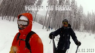 PILSKO NEVER MISS A POWDER DAY . Stan krytyczny? NIE! Jazda W Śniegu Po Pachy 5.02.2023