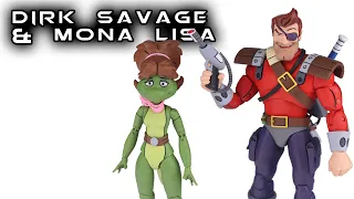 NECA DIRK SAVAGE & MONA LISA TMNT Cartoon Action Figure 2pk Review