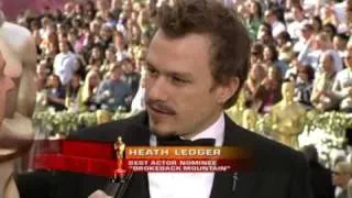 Heath Ledger red carpet interview