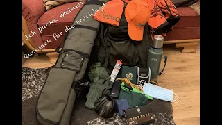 Ich packe meinen Rucksack für die Drückjagd