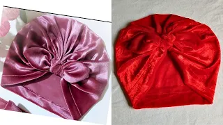 How to make Bowtie Turban #turban#turbantutorial#handmade