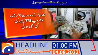 Geo News Headlines 01 PM | 4th August 2022