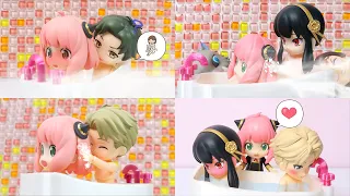 Anya being washed by Damian【SPY×FAMILY】【Stop motion】【Nendoloid】