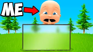 Baby CHEATS using INVISIBILITY in Hide and Seek!
