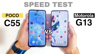 POCO C55 vs Moto G13 Speed Test Comparison | Unbelievable Result 😱