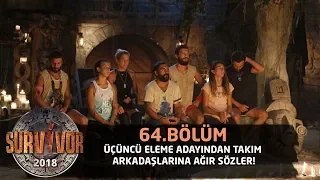 Üçüncü eleme adayı konseyde neler söyledi? | 64. Bölüm | Survivor 2018