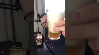 четверное пиво нефильтрованное пшеничное распаковка quadruple beer unfiltered wheat review unpacking