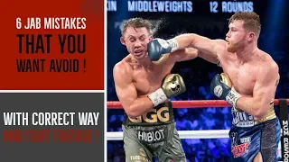 6 Most Common Jab Mistake (with correct way+mistakes in fight)