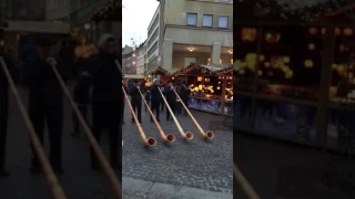 Alphorns at Christmas Market