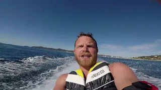 Session mono ski nautique dans la baie du Lavandou