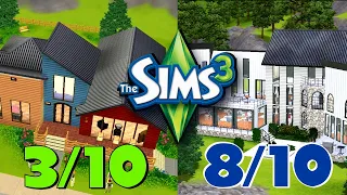Judging and Rating Every EA Build in the Sims 3 Sunset Valley