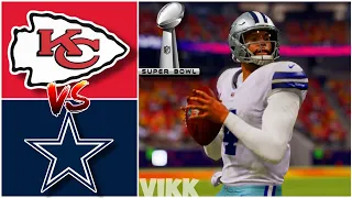 Chiefs vs Cowboys Superbowl Simulation (Madden 24 Exhibition)