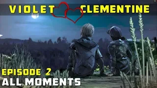 [Violet & Clementine] All Moments from Episode 2 - The Walking Dead (Clem x Violet Romance)