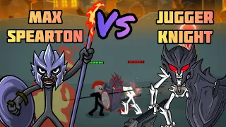 Stick War 3 Full Upgraded Max Spearton Vs JuggerKnight? Epic Fight Battle