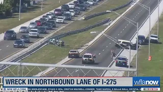 Wreck in northbound lane of I-275