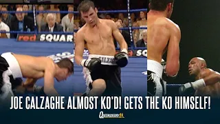 (WOW!) JOE CALZAGHE ALMOST GETS KNOCKED OUT BUT COMES BACK IMMEDIATELY TO SCORE A KO! 🤯
