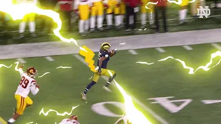 @NDFootball | Braden Lenzy With Pikachu Speed vs. Southern Cal (2019)