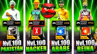 Busque el ID de LOS NUEVOS *NIVEL 100* en el MUNDO de FREE FIRE😱 Encontre un método SECRETO!!