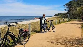 Usedom, die Ostseeküste von Ückeritz bis Zempin (mit dem Fahrrad)