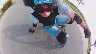 Longboard beginner Slide ( Decathlon Pintail )