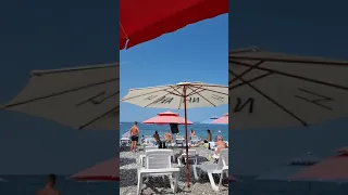 Пляж, Новая Гагра, Абхазия / Beach, New Gagra, Abkhazia #shorts