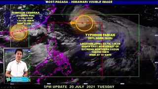 Bagyong Fabian Update July 20,2021