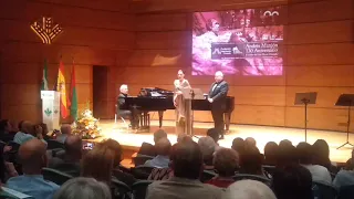 Montserrat Martí Caballé y Luis Santana 130 aniversario Escuelas Ave María Granada 17-10-19