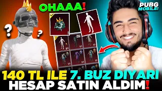 140 TL İLE 7 SEVİYE BUZ DİYARLI VE MUMYALI DESTANSI HESAP ALDIM!! 😱 | PUBG MOBİLE