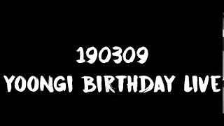 [ENG SUB] [INDO SUB] 190309 Suga Birhtday Live