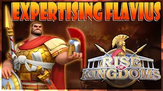 Expertising Flavius, Crafting Legendary Gear & Setting Talents in Rise of Kingdoms